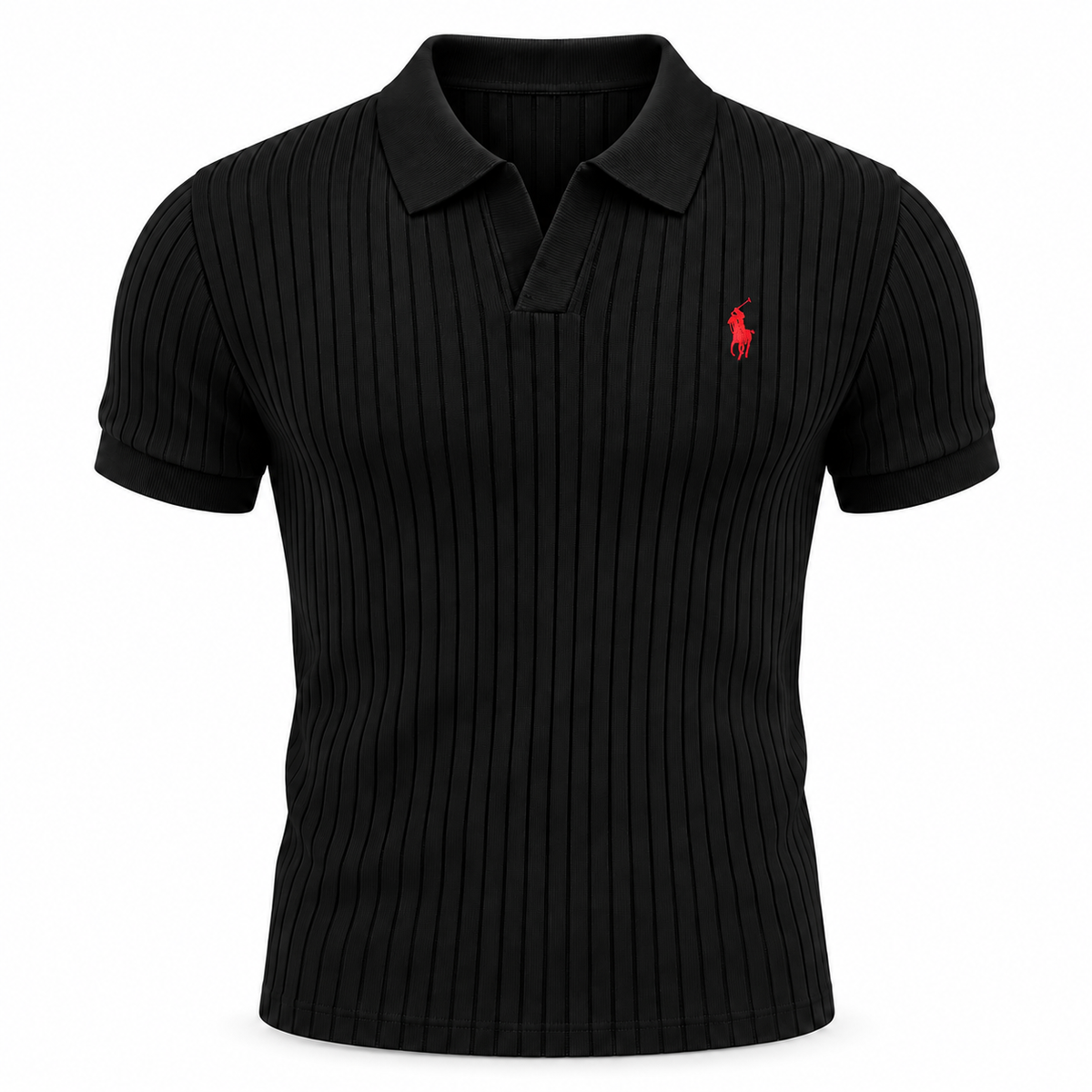Walkora Ribbed Knit Polo