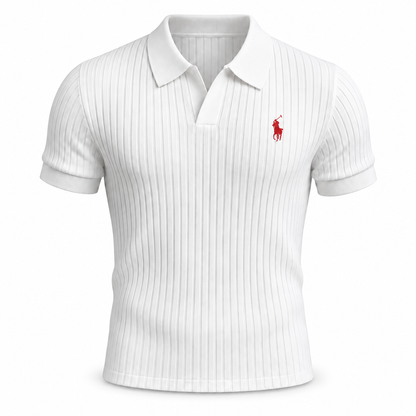Walkora Ribbed Knit Polo