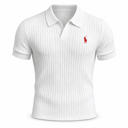Walkora Ribbed Knit Polo